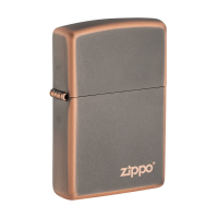 Zippo 49839ZL Rustic Bronze Zippo Logo